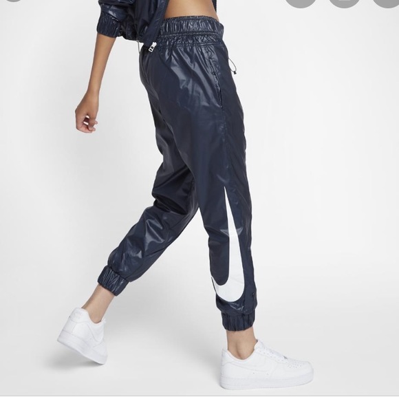 women's nike sportswear woven swoosh jogger pants
